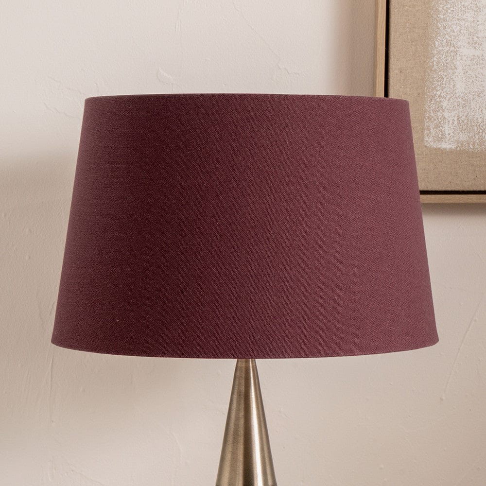 Winston 45cm Mulberry Handloom Tapered Cylinder Shade.