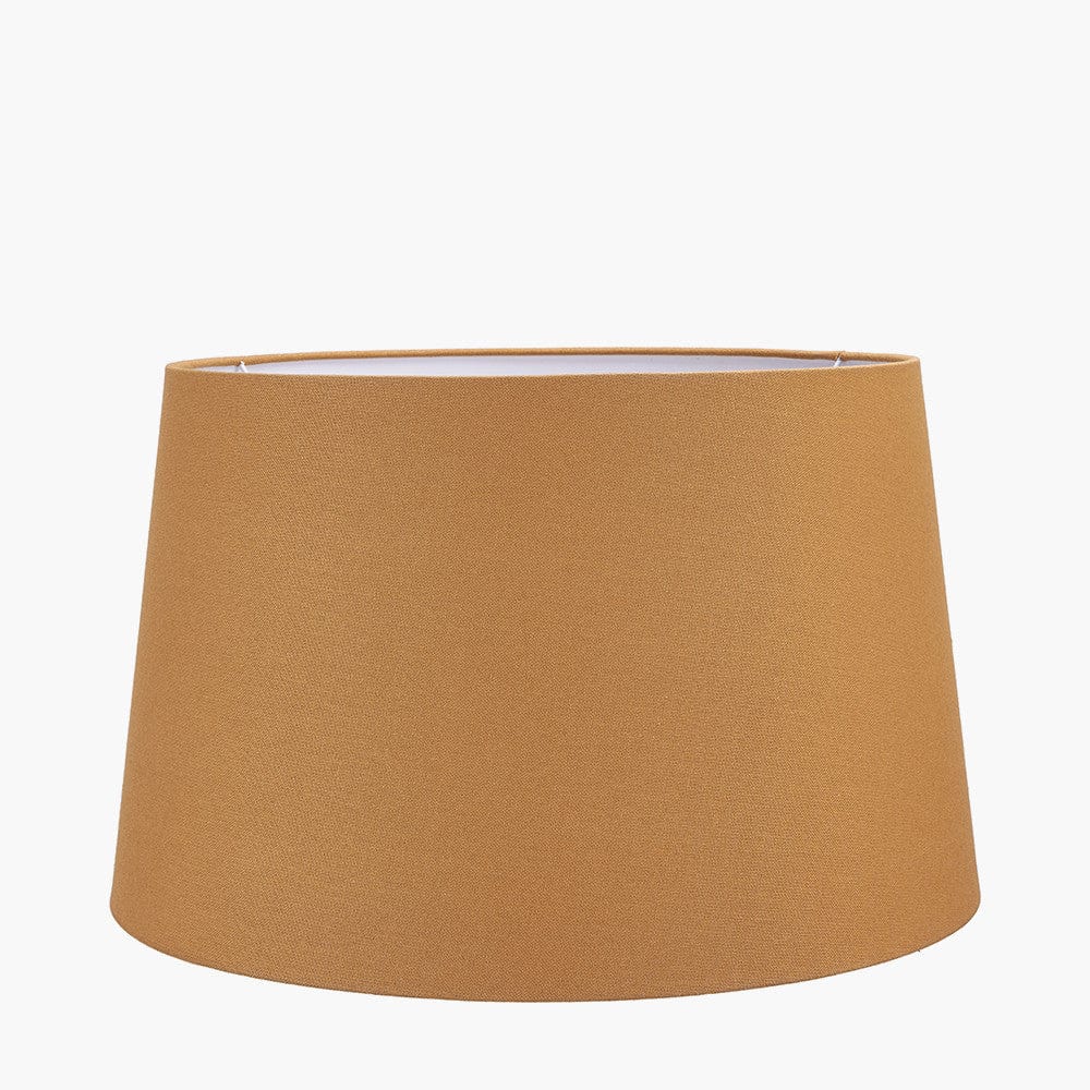 Winston 45cm Mustard Handloom Tapered Cylinder Shade.