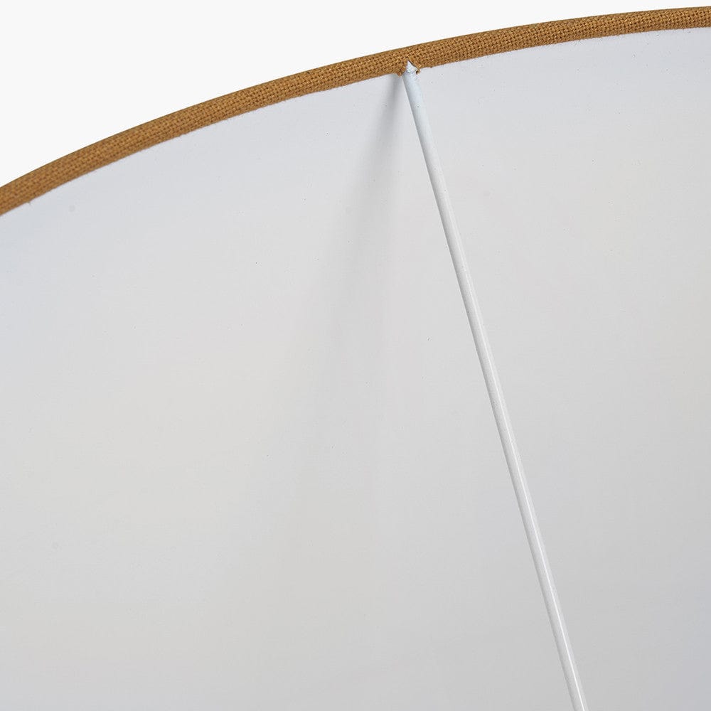 Winston 45cm Mustard Handloom Tapered Cylinder Shade.