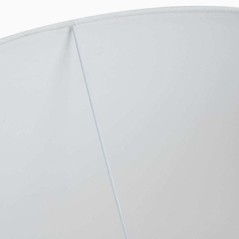 Winston 45cm White Handloom Tapered Cylinder Shade.