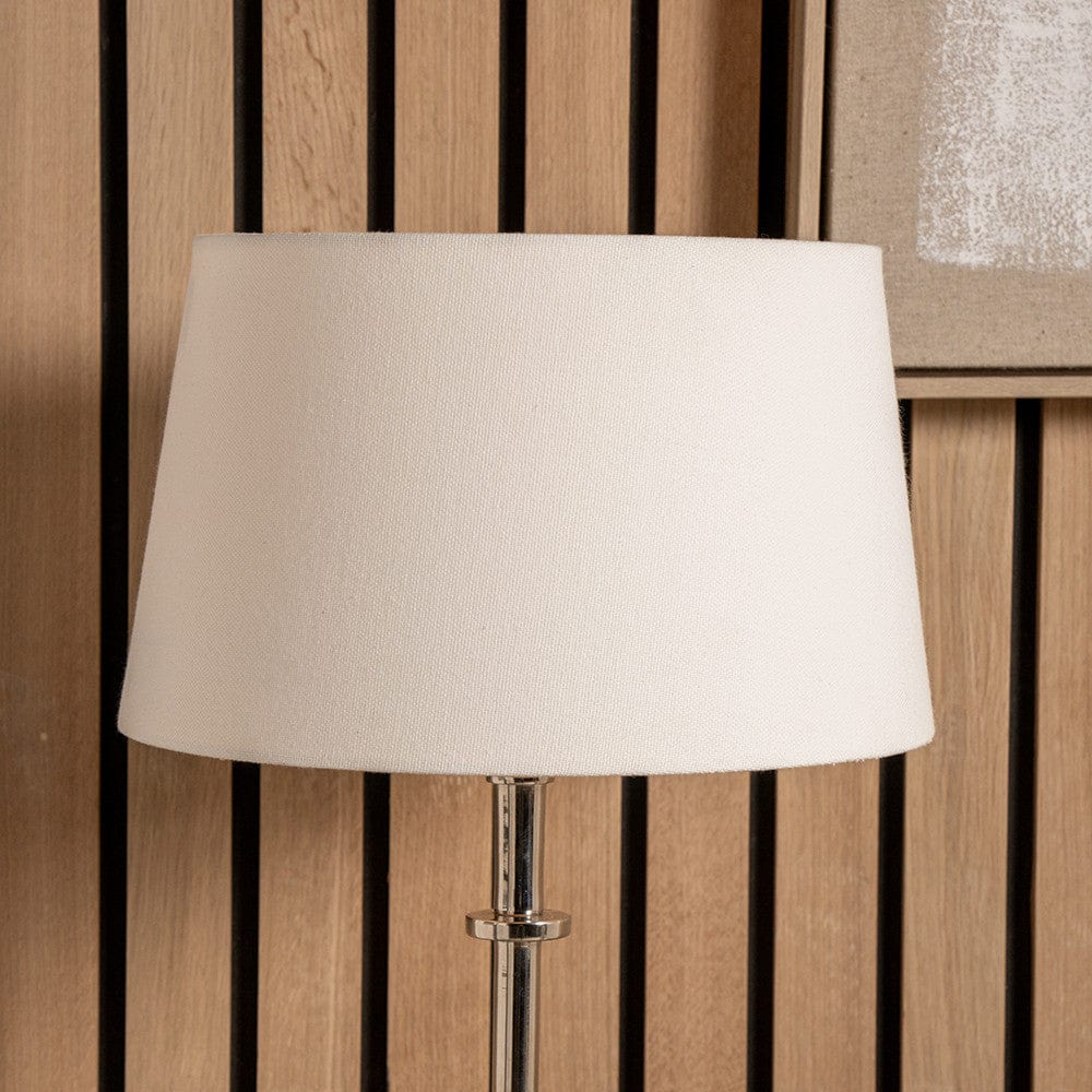 Winston 45cm White Handloom Tapered Cylinder Shade.