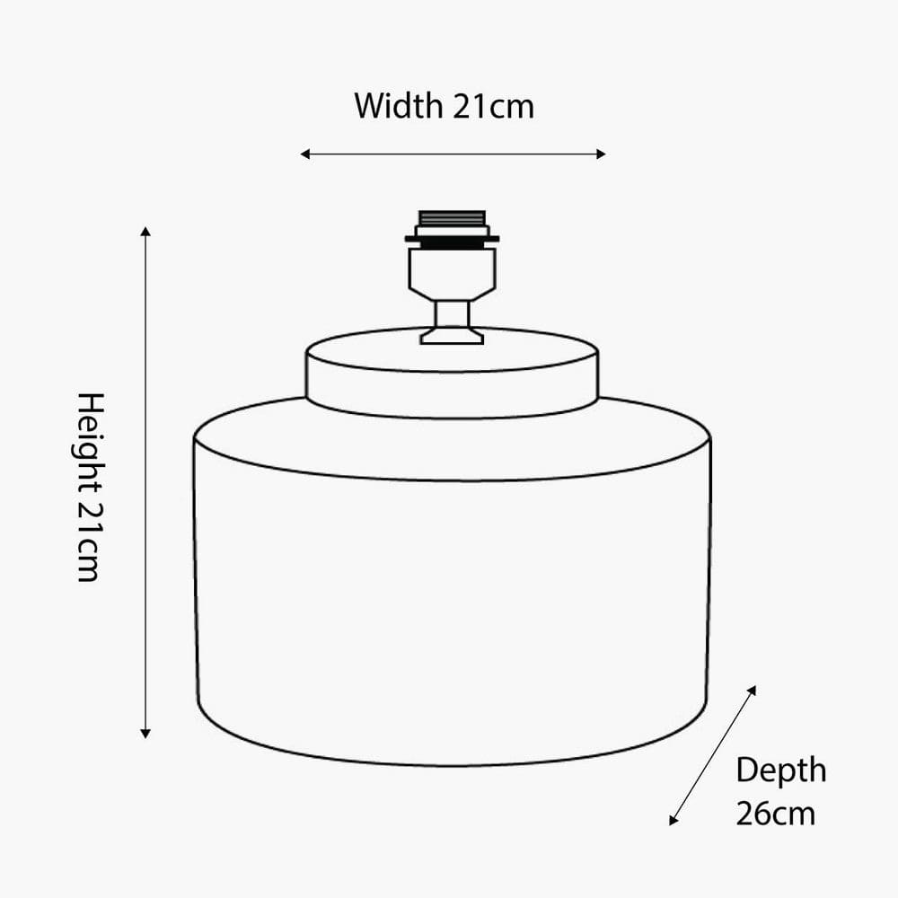 Wren Black and Cream Building Print Ceramic Table Lamp - Base Only.