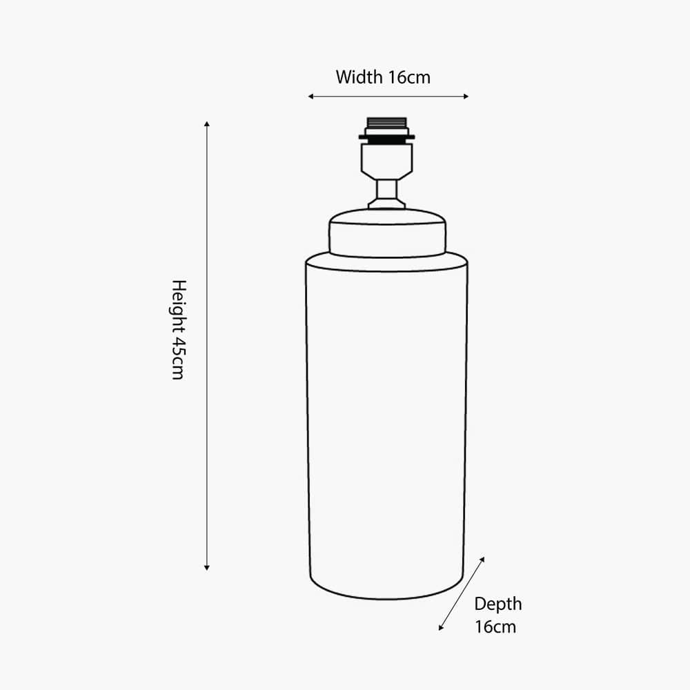 Wren Black and Cream Building Print Tall Ceramic Table Lamp - Base Only.