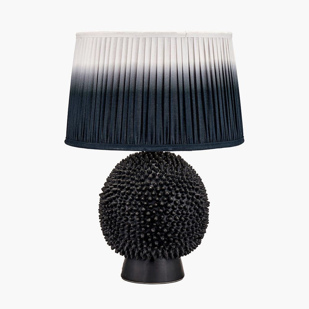 Wrenley Black Ceramic Sea Urchin Table Lamp Base.