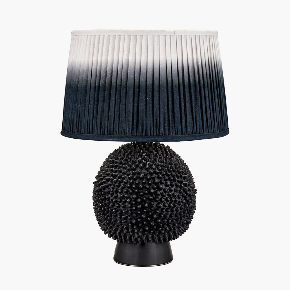 Pacific Lifestyle Lighting Wrenley Black Ceramic Sea Urchin Table Lamp Base House of Isabella UK