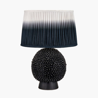 Pacific Lifestyle Lighting Wrenley Black Ceramic Sea Urchin Table Lamp Base House of Isabella UK