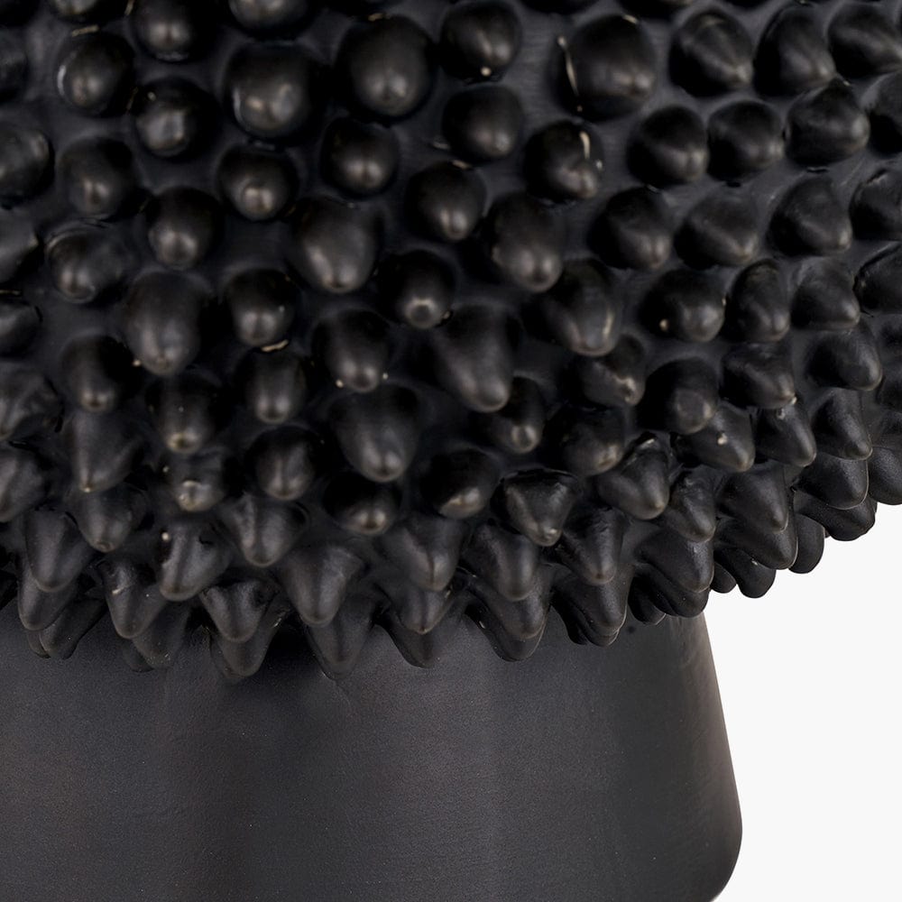 Wrenley Black Ceramic Sea Urchin Table Lamp Base.