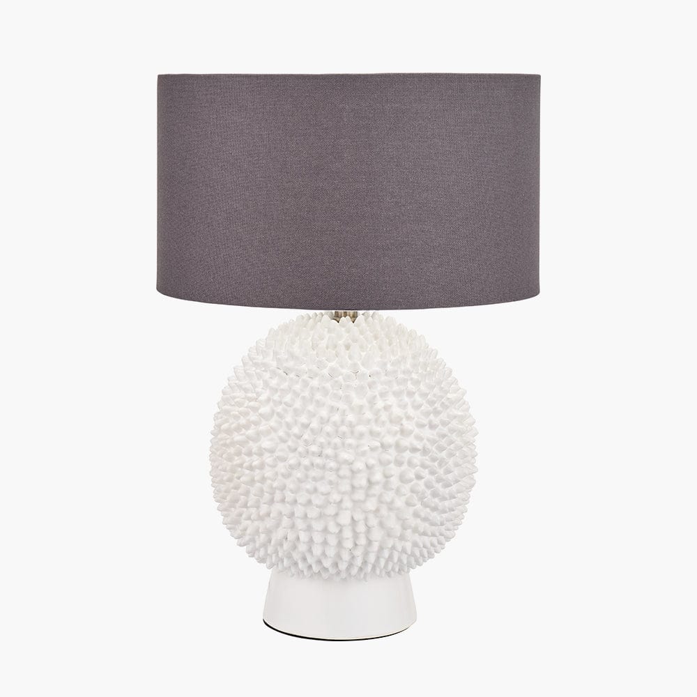 Pacific Lifestyle Lighting Wrenley Cream Ceramic Sea Urchin Table Lamp Base House of Isabella UK