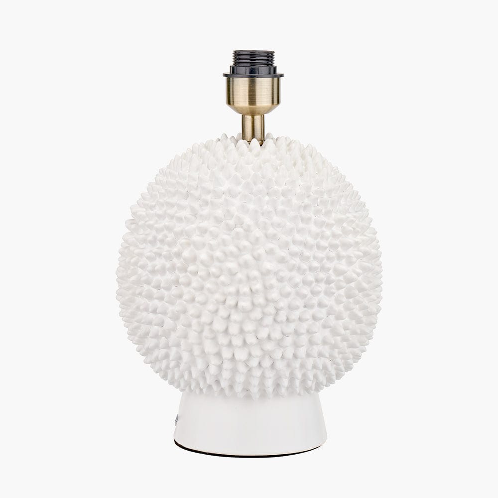 Wrenley Cream Ceramic Sea Urchin Table Lamp Base.