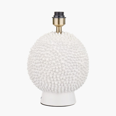 Pacific Lifestyle Lighting Wrenley Cream Ceramic Sea Urchin Table Lamp Base House of Isabella UK