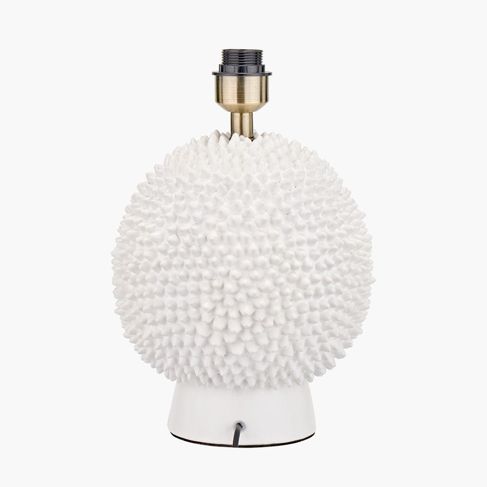 Wrenley Cream Ceramic Sea Urchin Table Lamp Base.