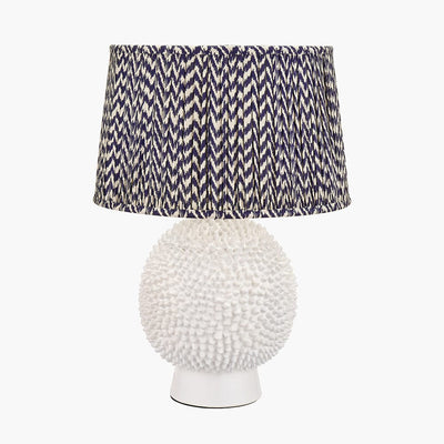 Pacific Lifestyle Lighting Wrenley Cream Ceramic Sea Urchin Table Lamp Base House of Isabella UK