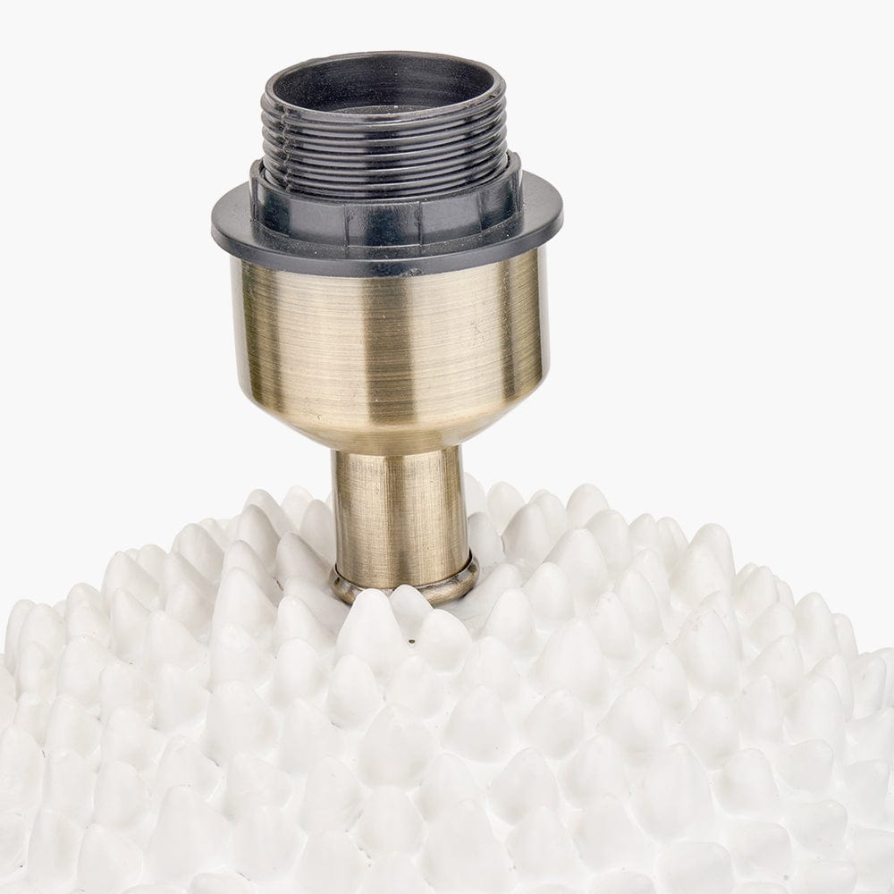 Wrenley Cream Ceramic Sea Urchin Table Lamp Base.