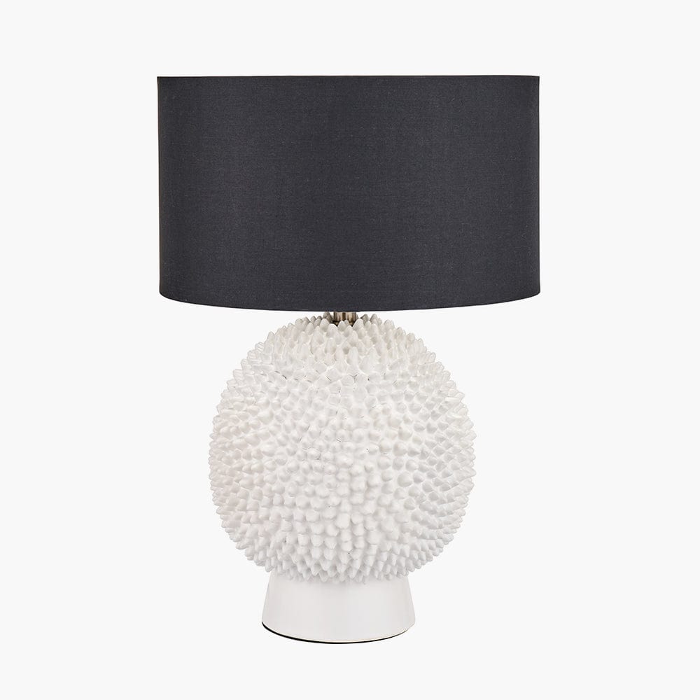 Wrenley Cream Ceramic Sea Urchin Table Lamp Base.