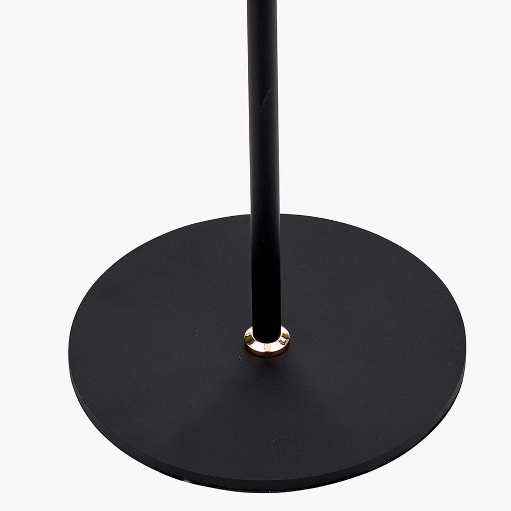 Xena Black and Rose Gold Metal LED Floor Lamp.