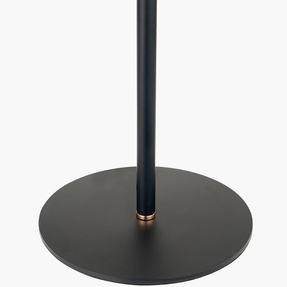 Xena Black and Rose Gold Metal LED Table Lamp.