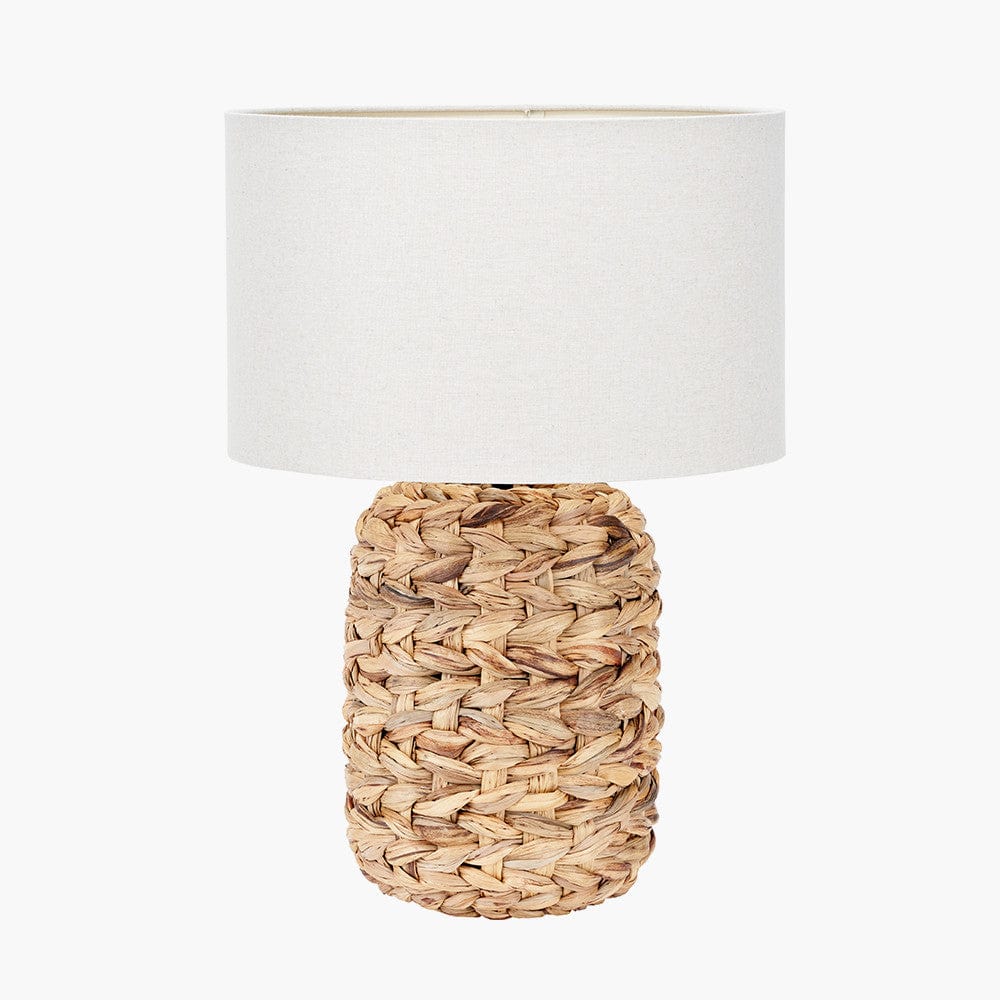 Zadi Natural Plaited Tall Water Hyacinth Table Lamp.