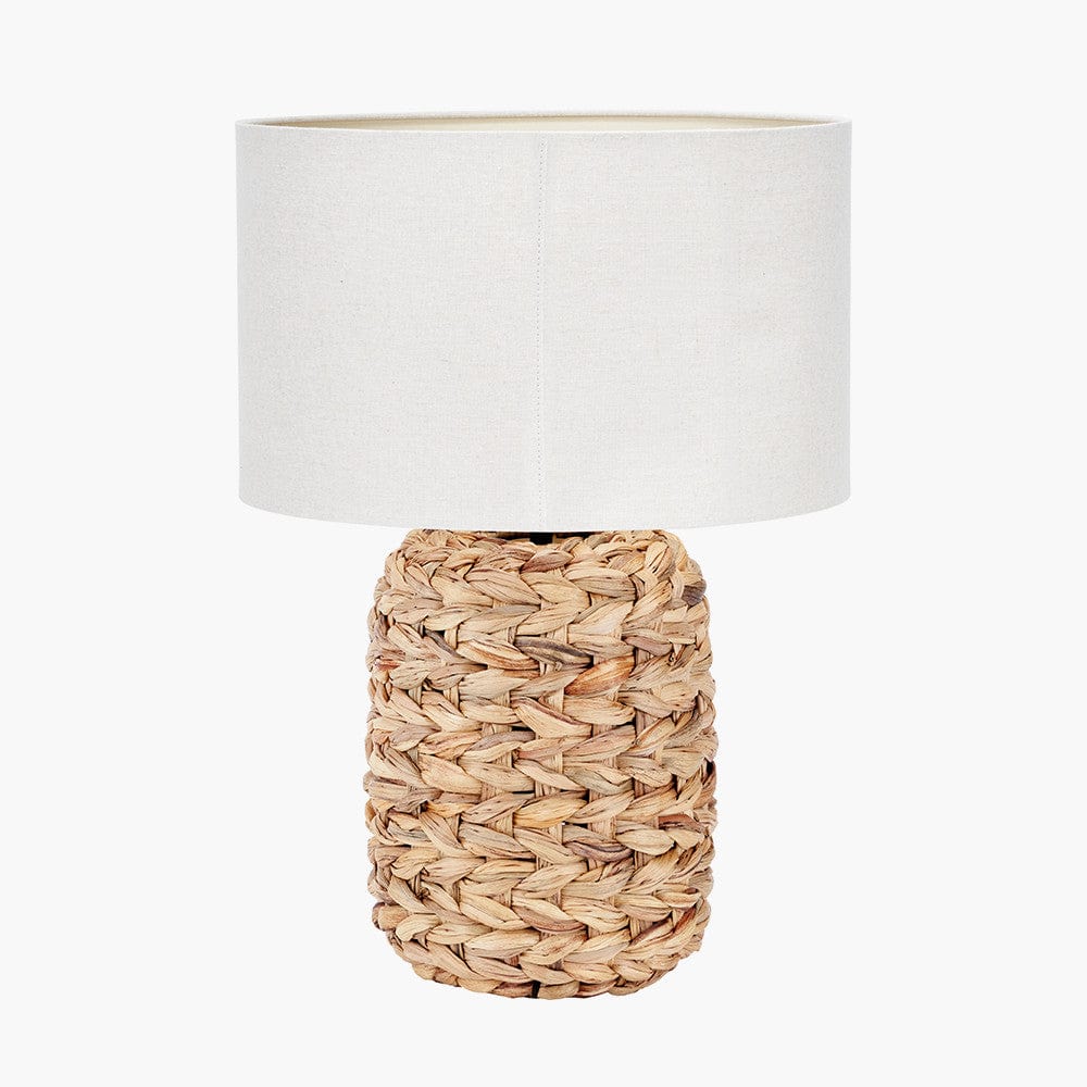 Zadi Natural Plaited Tall Water Hyacinth Table Lamp.