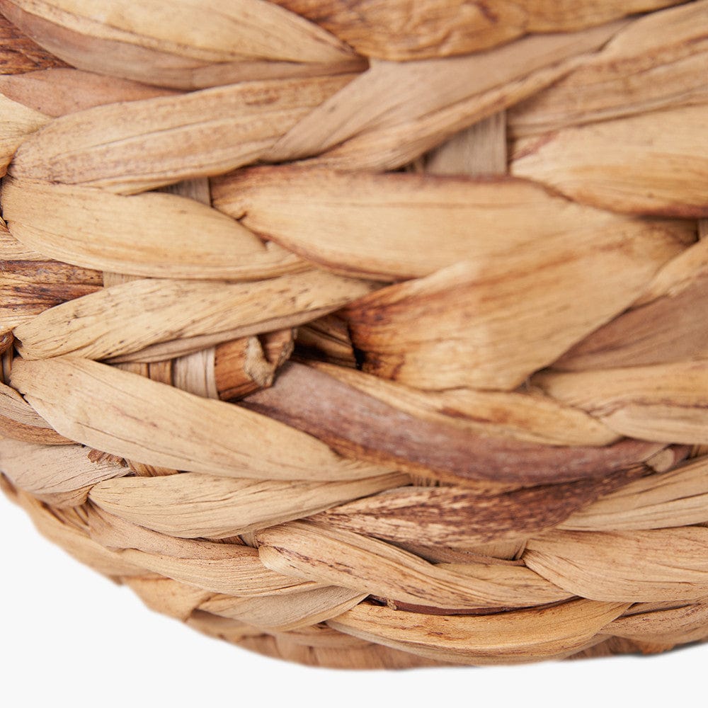 Zadi Natural Plaited Water Hyacinth Table Lamp.