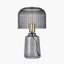 Pacific Lifestyle Lighting Zandra Grey Ribbed Glass Table Lamp House of Isabella UK