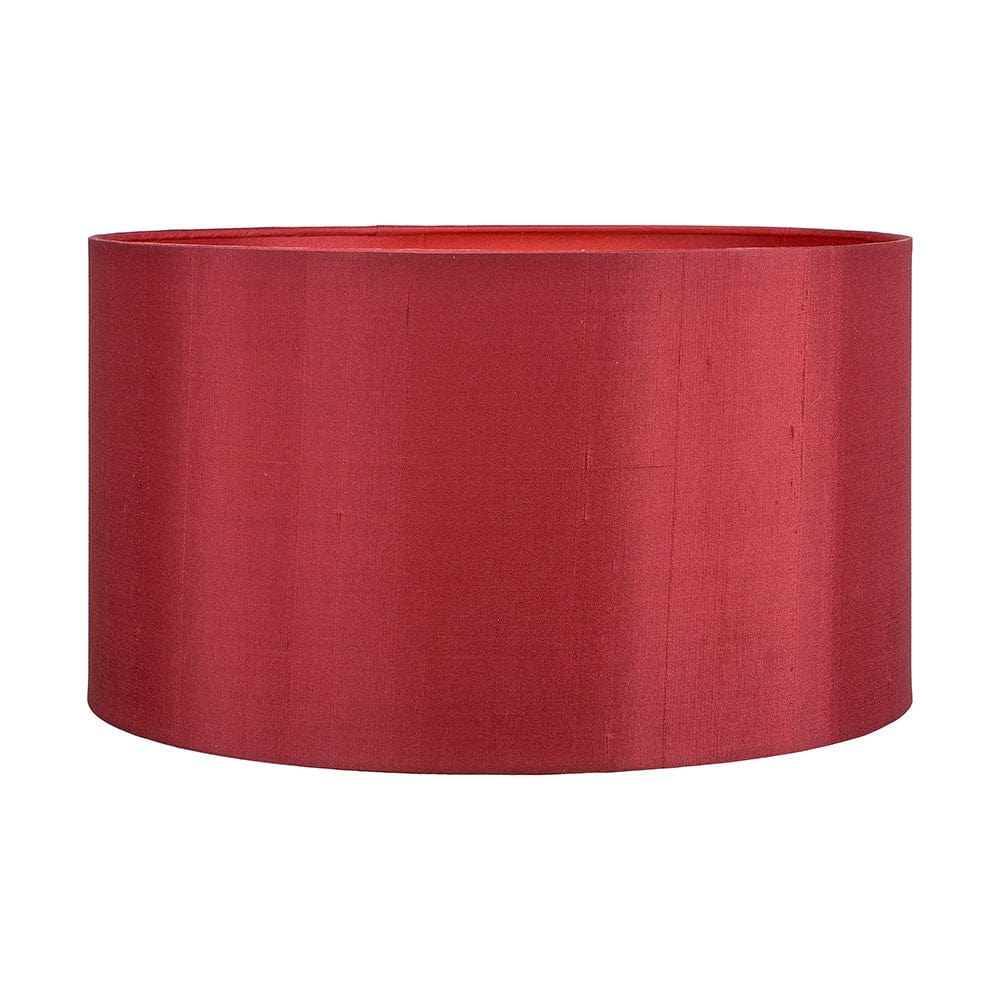 Pacific Lifestyle Lighting Zara 35cm Mulberry Silk Lined Cylinder Shade House of Isabella UK