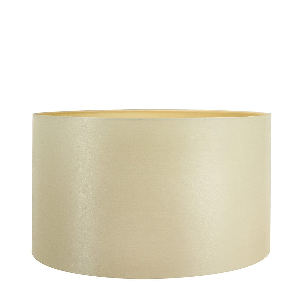 Pacific Lifestyle Lighting Zara 40cm Almond Silk Cylinder Drum Shade House of Isabella UK