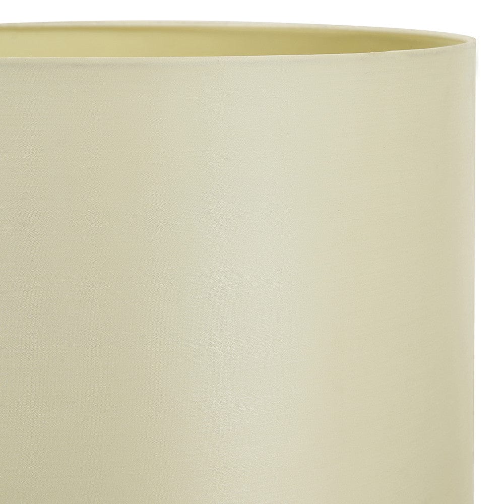Zara 45cm Almond Silk Lined Cylinder Shade.