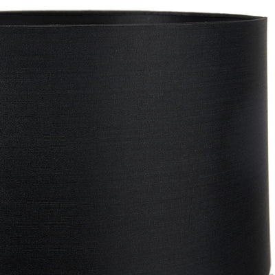 Pacific Lifestyle Lighting Zara 45cm Black Silk Lined Cylinder Shade House of Isabella UK