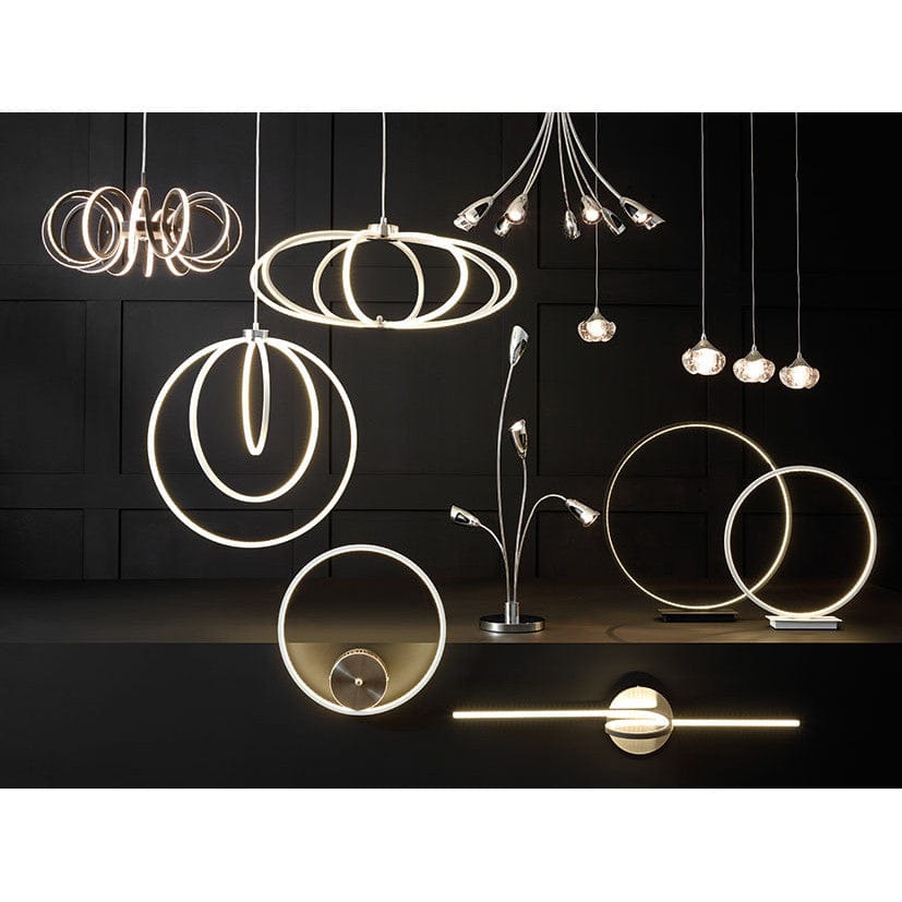 Zion Black LED Spiral Wall Light.