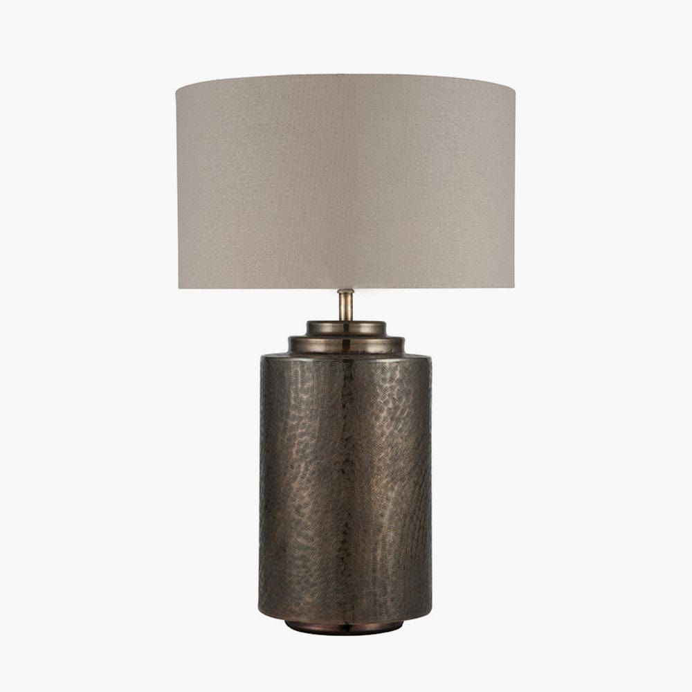 Pacific Lifestyle Lighting Zuri Large Antique Brass Metal Pot Table Lamp - Base Only House of Isabella UK