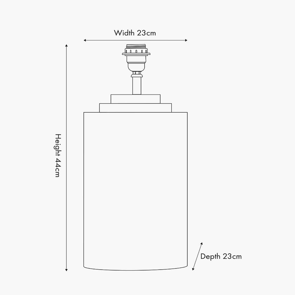 Zuri Shiny Silver Metal Pot Table Lamp.