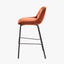 Alba Cinnamon Velvet and Black Metal Bar Stool | OUTLET.