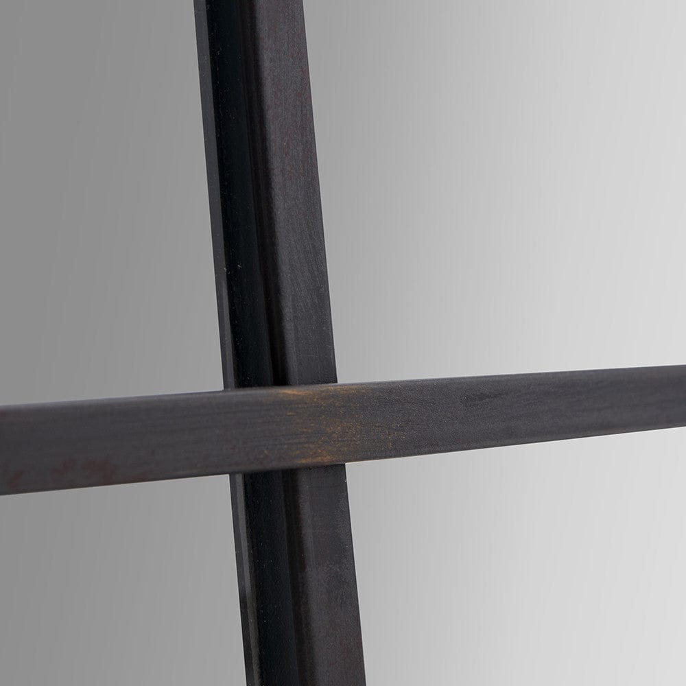 Antique Bronze  Metal Rectangular Floor Mirror.