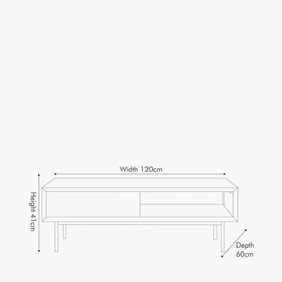 Pacific Lifestyle Living Arte Acacia Wood 2 Drawer Coffee Table House of Isabella UK