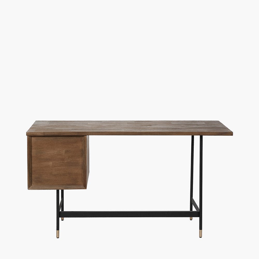 Arte Acacia Wood 2 Drawer Desk.