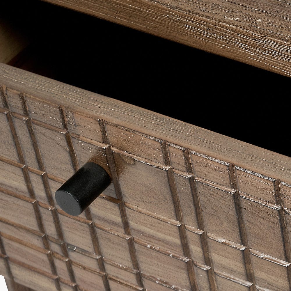 Arte Acacia Wood 2 Drawer Desk.