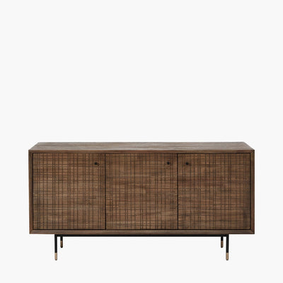 Pacific Lifestyle Living Arte Acacia Wood 3 Door Sideboard House of Isabella UK