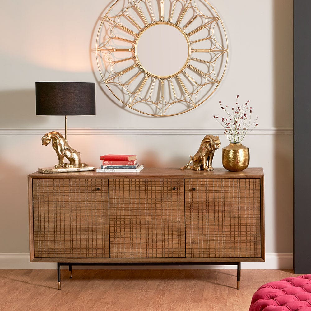 Pacific Lifestyle Living Arte Acacia Wood 3 Door Sideboard House of Isabella UK