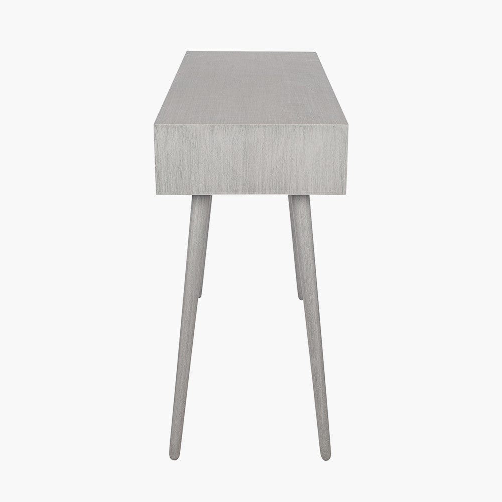 Chaya Dark Grey Pine Wood 2 Drawer Console Table K/D.