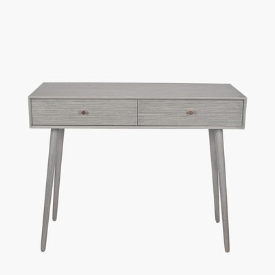 Pacific Lifestyle Living Chaya Dark Grey Pine Wood 2 Drawer Console Table K/D House of Isabella UK