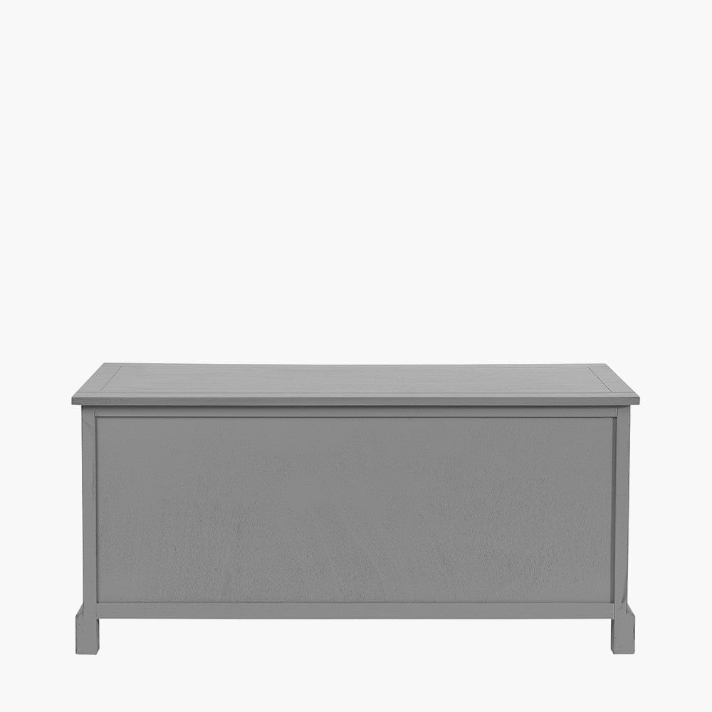 Devonshire Grey Wood 3 Drawer 3 Basket Unit.