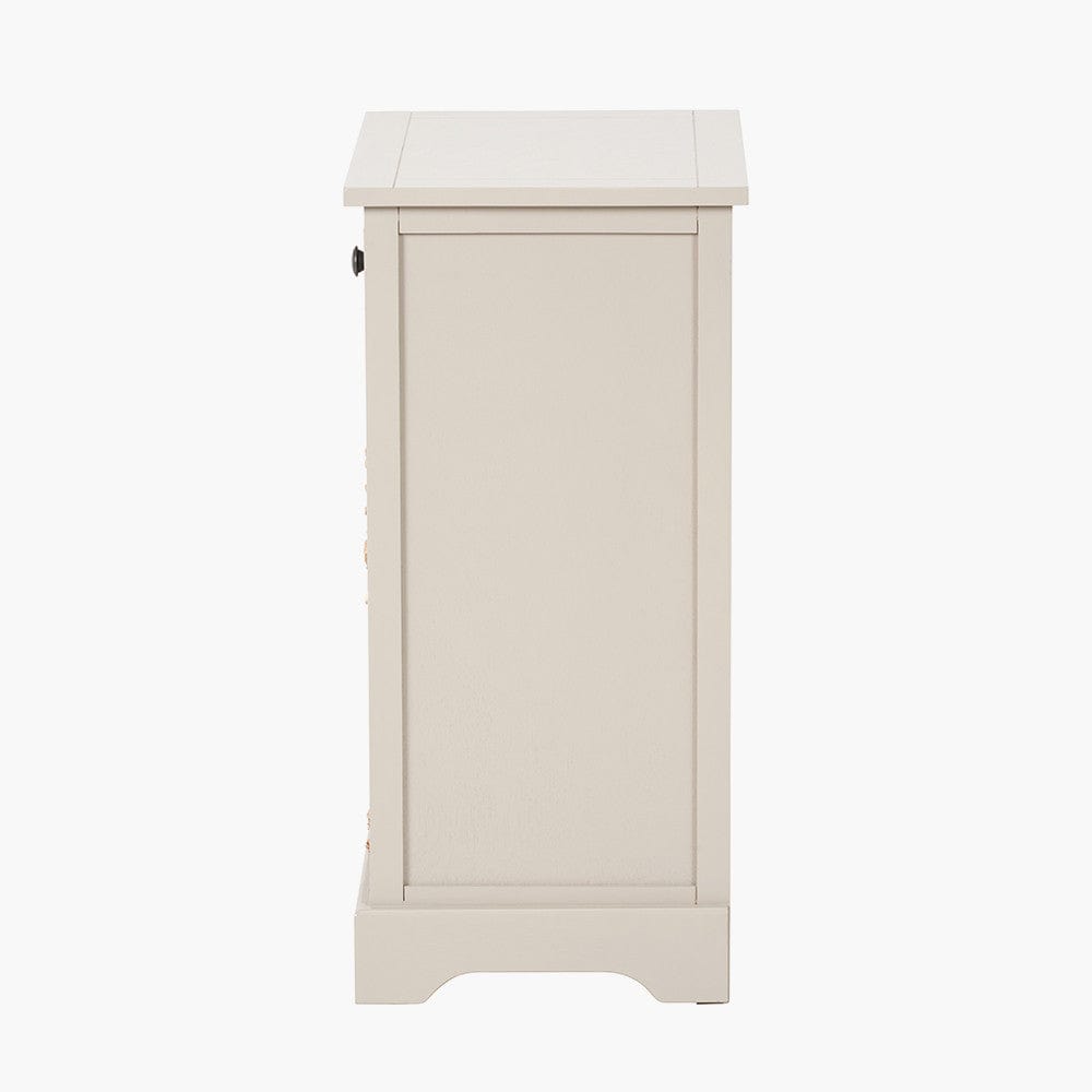 Devonshire Putty Pine Wood 1 Drawer 2 Basket Unit.