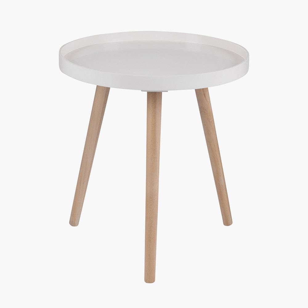 Halston Blush MDF & Natural Pine Wood Round Table K/D.