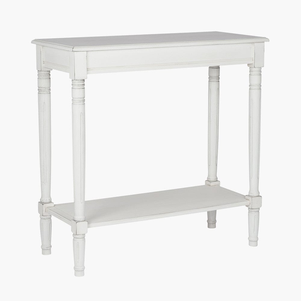 Heritage Elizabeth White Pine Wood Oblong Console K/D.