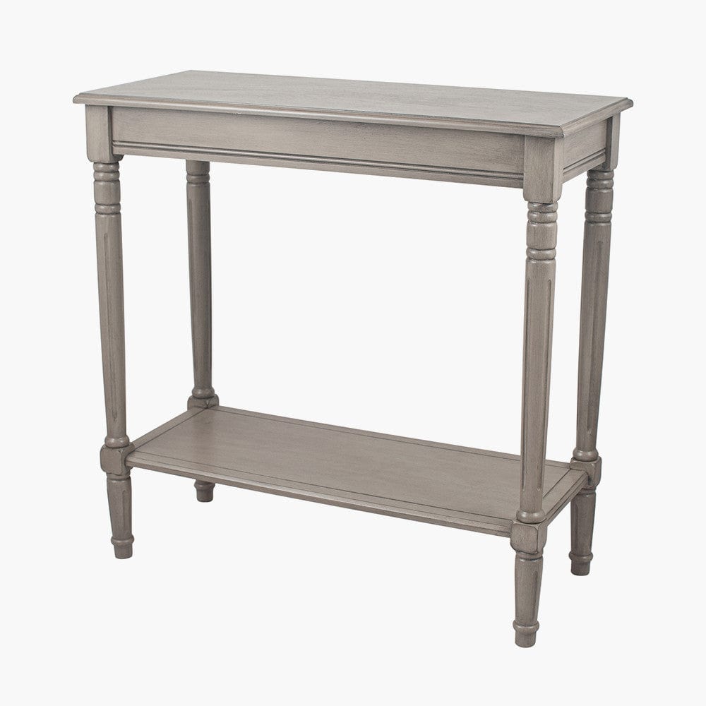 Heritage Taupe Pine Wood Rectangle Console K/D.