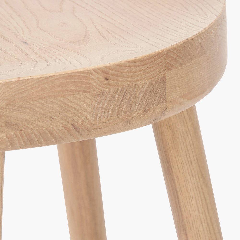 Laselle Ash Wood Bar Stool.
