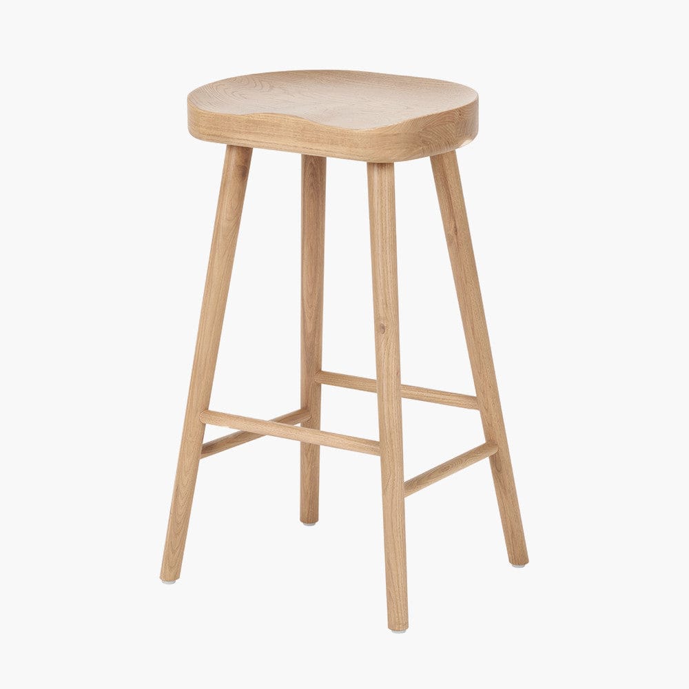 Laselle Ash Wood Bar Stool.