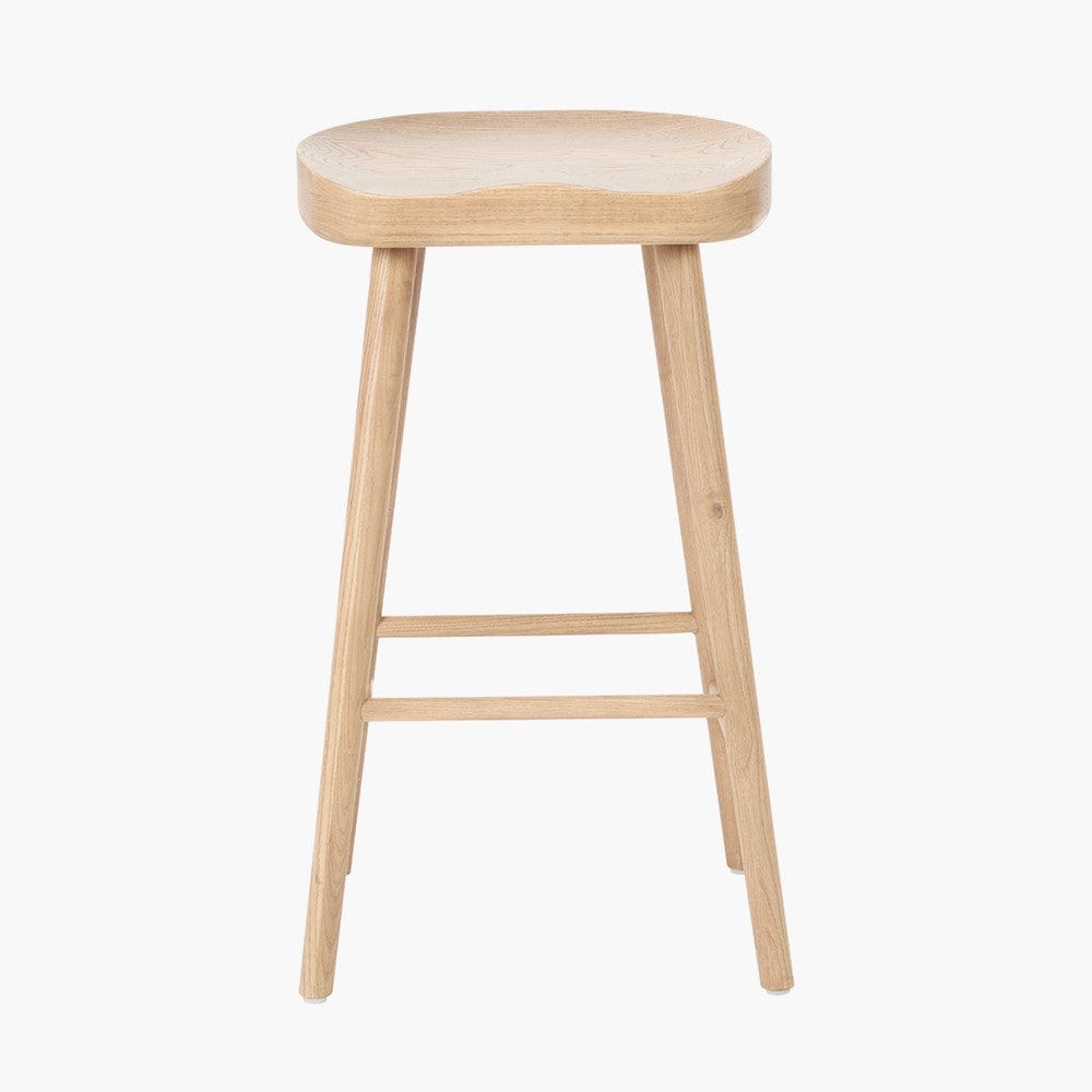 Laselle Ash Wood Bar Stool.