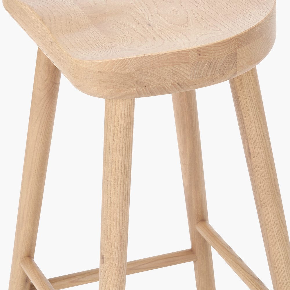 Pacific Lifestyle Living Laselle Ash Wood Bar Stool House of Isabella UK