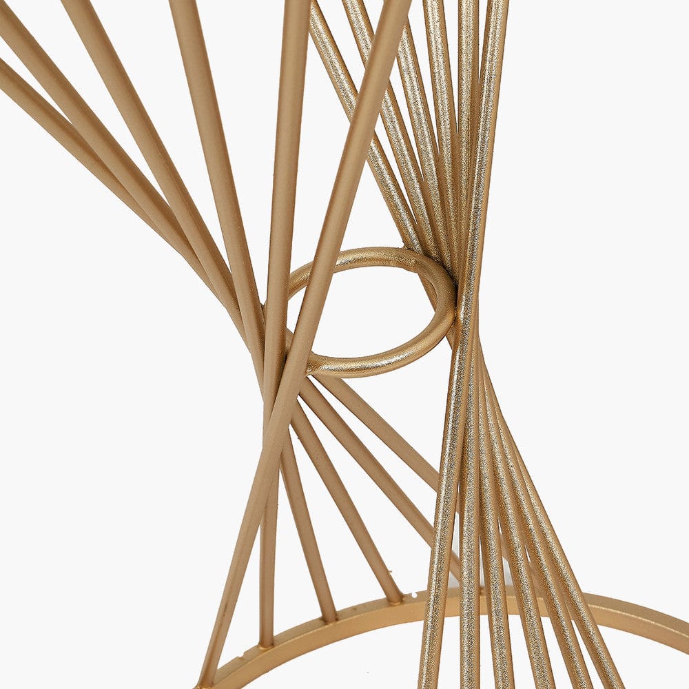 Liberty Glass and Gold Metal Large Table.